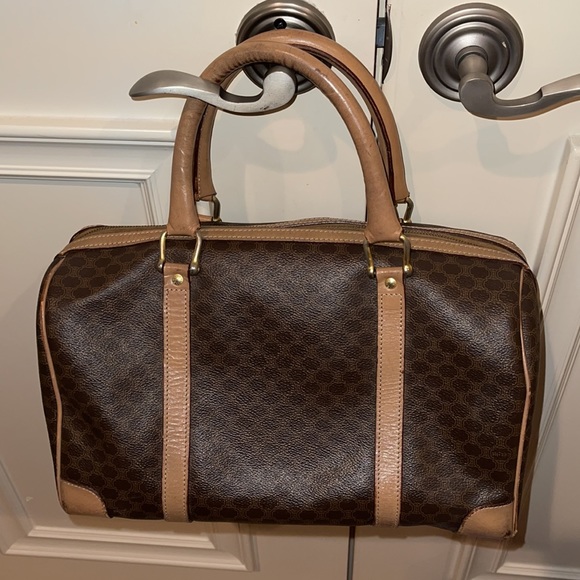 BEAUTIFUL CELINE BOSTON MACADAM BAG CIRCA 1990’s - Picture 2 of 14